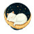 Moon Cat Sticker Vinyl Car Decal Sticker – Waterproof & UV-Resistant 8"