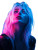 Cyberpunk Blonde Girl Vinyl Car Decal Sticker – Waterproof & UV-Resistant 8"