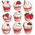 Strawberry Cream Cartoon Vinyl Car Decal Sticker – Waterproof & UV-Resistant 8"