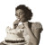 Vintage Bride Biting Cake Vinyl Car Decal Sticker – Waterproof & UV-Resistant 8"