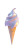 Artistic Ice Cream Cone Vinyl Car Decal Sticker – Waterproof & UV-Resistant 8"