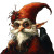 Gnome Wizard Governess Vinyl Car Decal Sticker – Waterproof & UV-Resistant 8"