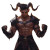 Tiefling Brawler Vinyl Car Decal Sticker – Waterproof & UV-Resistant 8"