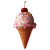Strawberry Ice Cream Cone Vinyl Car Decal Sticker – Waterproof & UV-Resistant 8"