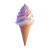 Ice Cream Cone V6 Vinyl Car Decal Sticker – Waterproof & UV-Resistant 8"