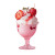 Strawberry Sundae Vinyl Car Decal Sticker – Waterproof & UV-Resistant 8"