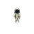 Astronaut On Globe Vinyl Car Decal Sticker – Waterproof & UV-Resistant 8"