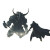 Warrior Vs Minotaur Vinyl Car Decal Sticker – Waterproof & UV-Resistant 8"