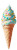 Colorful Ice Cream Cone V2 Vinyl Car Decal Sticker – Waterproof & UV-Resistant 8"