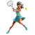 Determined Tennis Player Vinyl Car Decal Sticker – Waterproof & UV-Resistant 8"