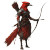 Red-Feathered Magpie Archer Vinyl Car Decal Sticker – Waterproof & UV-Resistant 8"