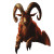 Evil Goat Beelzebub Vinyl Car Decal Sticker – Waterproof & UV-Resistant 8"