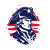 American Patriot Logo Vinyl Car Decal Sticker – Waterproof & UV-Resistant 8"