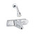 LaSalle Bristol Faucet | Single Piece 8 Inch with Deck Mount Tub/ Shower Diverter | Chrome Plated | Made in USA