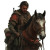 Weathered Warrior Vinyl Car Decal Sticker – Waterproof & UV-Resistant 8"