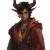 Tiefling Teenager Vinyl Car Decal Sticker – Waterproof & UV-Resistant 8"