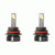 Metra Electronics Headlight Bulb HE-9007PRO Heise; 9007; LED Bulb; 70 Watt; 12 To 24 Volt; White Beam Color; 16000 Lumens; 6500K Light Color Temperature; Set Of 2; Dual Beam; LED Chipset