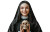Smiling Nun Vinyl Car Decal Sticker – Waterproof & UV-Resistant 8"
