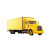 Yellow Truck V2 Vinyl Car Decal Sticker – Waterproof & UV-Resistant 8"