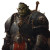 Catholic Orc Warlord Vinyl Car Decal Sticker – Waterproof & UV-Resistant 8"