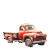 Vintage Christmas Truck V8 Vinyl Car Decal Sticker – Waterproof & UV-Resistant 8"
