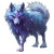 Exotic Crystal Wolf Vinyl Car Decal Sticker – Waterproof & UV-Resistant 8"