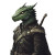 Green Dragonborn Vinyl Car Decal Sticker – Waterproof & UV-Resistant 8"