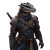 Dragonborn Rogue V2 Vinyl Car Decal Sticker – Waterproof & UV-Resistant 8"