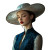 Fashionable Blue Dress Vinyl Car Decal Sticker – Waterproof & UV-Resistant 8"