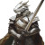 Silver Dragonborn Paladin V4 Vinyl Car Decal Sticker – Waterproof & UV-Resistant 8"