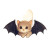 Bat-Winged Kitten Vinyl Car Decal Sticker – Waterproof & UV-Resistant 8"