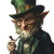 Sly Leprechaun Vinyl Car Decal Sticker – Waterproof & UV-Resistant 8"