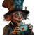Mad Hatter'S Ecg Vinyl Car Decal Sticker – Waterproof & UV-Resistant 8"