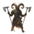 Goat-Headed Monster Idol Vinyl Car Decal Sticker – Waterproof & UV-Resistant 8"