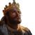Golden Crowned Man Vinyl Car Decal Sticker – Waterproof & UV-Resistant 8"