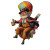 Balloon Baron Vinyl Car Decal Sticker – Waterproof & UV-Resistant 8"