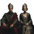 Royal Couple Portrait V3 Vinyl Car Decal Sticker – Waterproof & UV-Resistant 8"