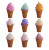 Colorful Ice Cream Cones V2 Vinyl Car Decal Sticker – Waterproof & UV-Resistant 8"