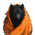 Black Werewolf Blanket Vinyl Car Decal Sticker – Waterproof & UV-Resistant 8"