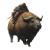 Capybara-Buffalo Hybrid Vinyl Car Decal Sticker – Waterproof & UV-Resistant 8"