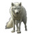 Proud White Wolf Vinyl Car Decal Sticker – Waterproof & UV-Resistant 8"