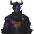 Purple Tiefling Warlock Vinyl Car Decal Sticker – Waterproof & UV-Resistant 8"