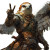 Peaceful Falcon Cleric Vinyl Car Decal Sticker – Waterproof & UV-Resistant 8"