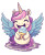 Happy Winged Unicorn V2 Vinyl Car Decal Sticker – Waterproof & UV-Resistant 8"