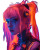 Cyberpunk Neon Girl Vinyl Car Decal Sticker – Waterproof & UV-Resistant 8"