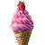 Strawberry Cheesecake Ice Cream Vinyl Car Decal Sticker – Waterproof & UV-Resistant 8"