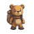 Travel Teddy Bear Vinyl Car Decal Sticker – Waterproof & UV-Resistant 8"