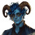 Tiefling Young Man Vinyl Car Decal Sticker – Waterproof & UV-Resistant 8"
