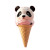 Panda Ice Cream Vinyl Car Decal Sticker – Waterproof & UV-Resistant 8"