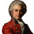Mozart Portrait Vinyl Car Decal Sticker – Waterproof & UV-Resistant 8"